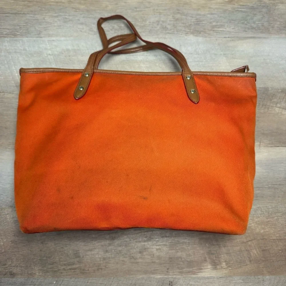 Coach Orange Sawyer Tote Bag